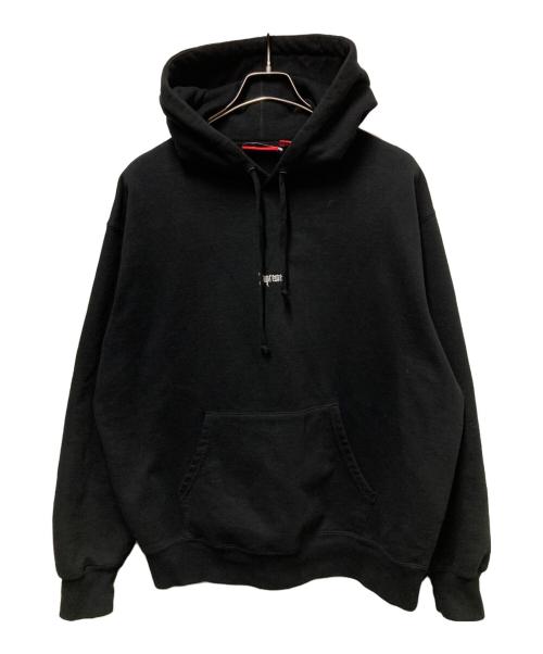 SUPREME（シュプリーム）Supreme (シュプリーム) Micro Logo Hooded Sweatshirt ブラック サイズ:Ｌの古着・服飾アイテム