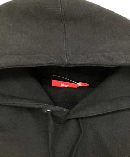 SUPREME（シュプリーム）Supreme (シュプリーム) Micro Logo Hooded Sweatshirt ブラック サイズ:Ｌの古着・服飾アイテム
