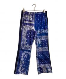 Needles×MIYAGIHIDETAKA（ニードルズ×ミヤギヒデタカ）の古着「Boot-cut Track Pant-Poly/ブーツカット・トラックパンツ（ポリエステル・ジャージー）」｜ブルー