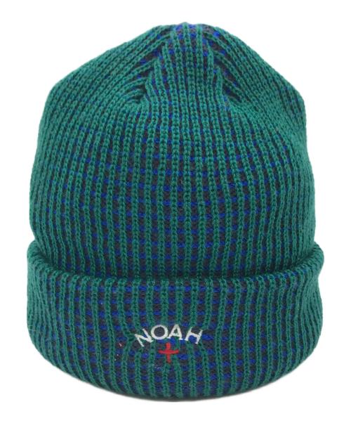 Noah（ノア）Noah (ノア) Tri-Color Beanie グリーンの古着・服飾アイテム