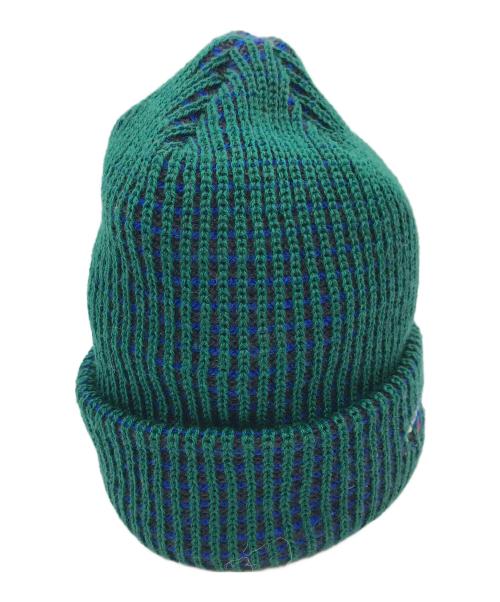 Noah（ノア）Noah (ノア) Tri-Color Beanie グリーンの古着・服飾アイテム