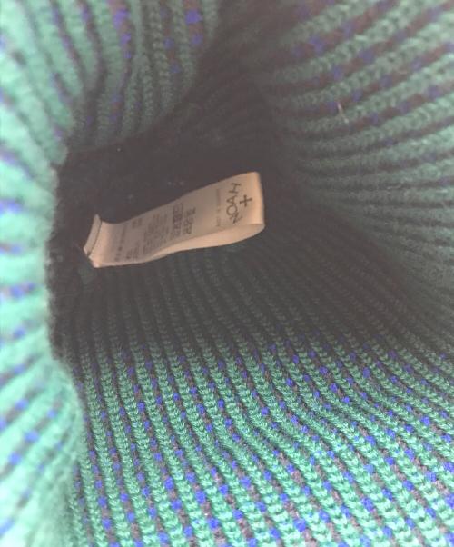 Noah（ノア）Noah (ノア) Tri-Color Beanie グリーンの古着・服飾アイテム