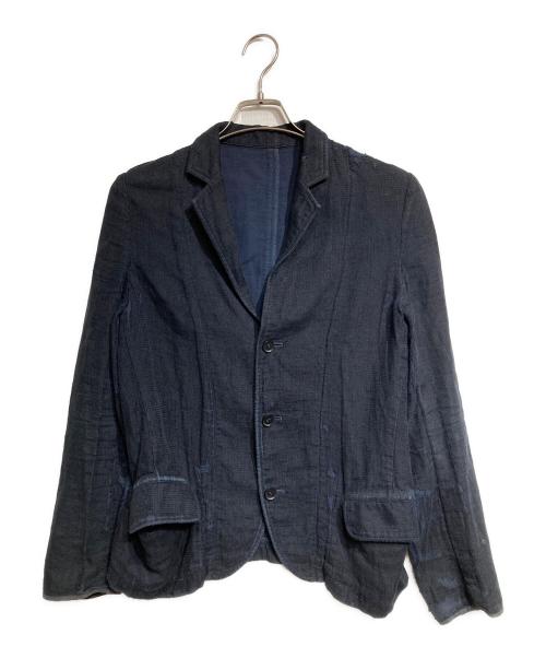 Y's（ワイズ）Y's (ワイズ) コットン ガーゼ シングルジャケット/Cotton gauze single jacket ブラック サイズ:1の古着・服飾アイテム
