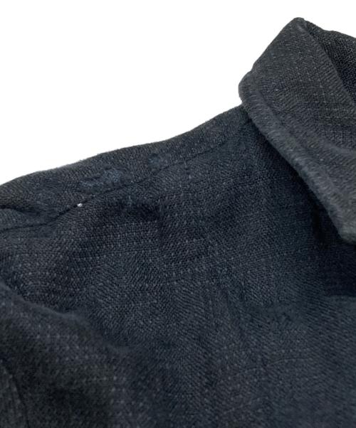 Y's（ワイズ）Y's (ワイズ) コットン ガーゼ シングルジャケット/Cotton gauze single jacket ブラック サイズ:1の古着・服飾アイテム