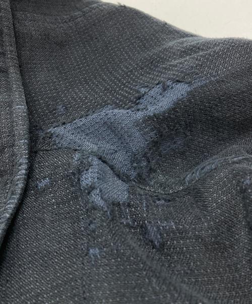Y's（ワイズ）Y's (ワイズ) コットン ガーゼ シングルジャケット/Cotton gauze single jacket ブラック サイズ:1の古着・服飾アイテム