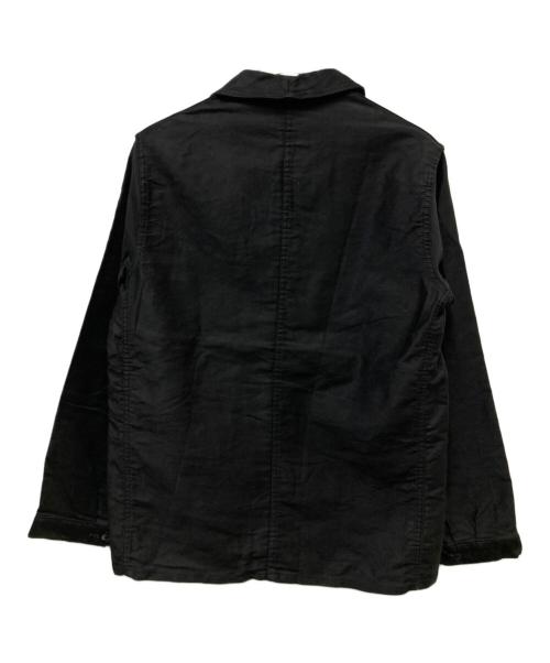 USED（ユーズド）USED (ユーズド) ブラックモールスキンカバーオール ブラック サイズ:-の古着・服飾アイテム