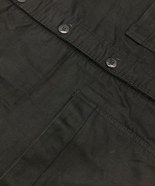 USED（ユーズド）USED (ユーズド) ブラックモールスキンカバーオール ブラック サイズ:-の古着・服飾アイテム