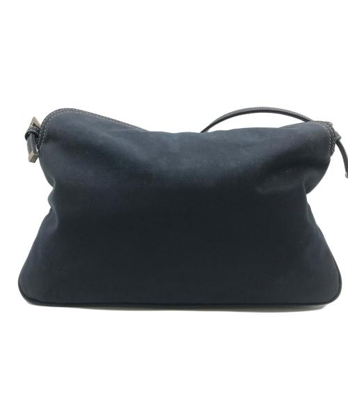 FENDI（フェンディ）FENDI (フェンディ) マーブルダブルフラップバケットバッグ ネイビーの古着・服飾アイテム