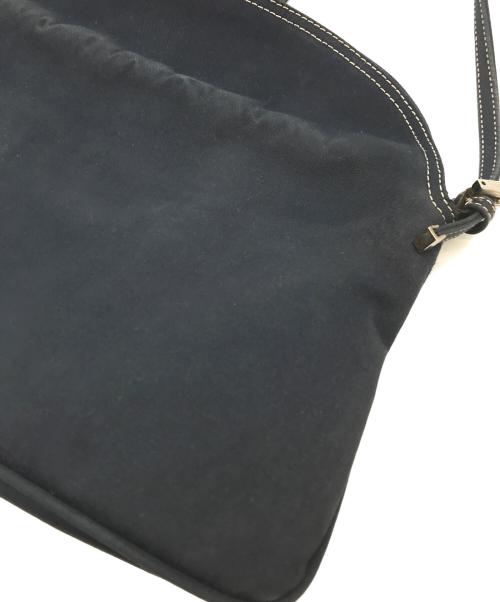FENDI（フェンディ）FENDI (フェンディ) マーブルダブルフラップバケットバッグ ネイビーの古着・服飾アイテム