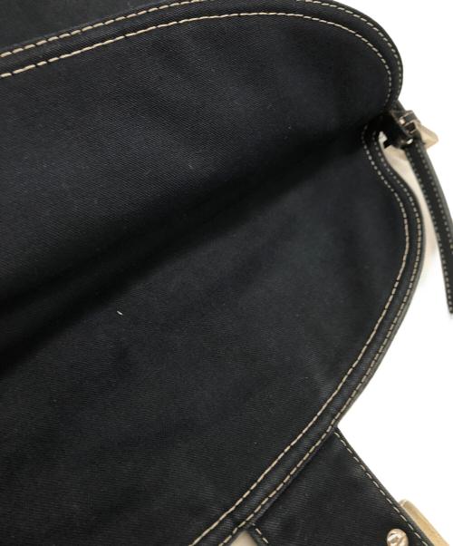 FENDI（フェンディ）FENDI (フェンディ) マーブルダブルフラップバケットバッグ ネイビーの古着・服飾アイテム