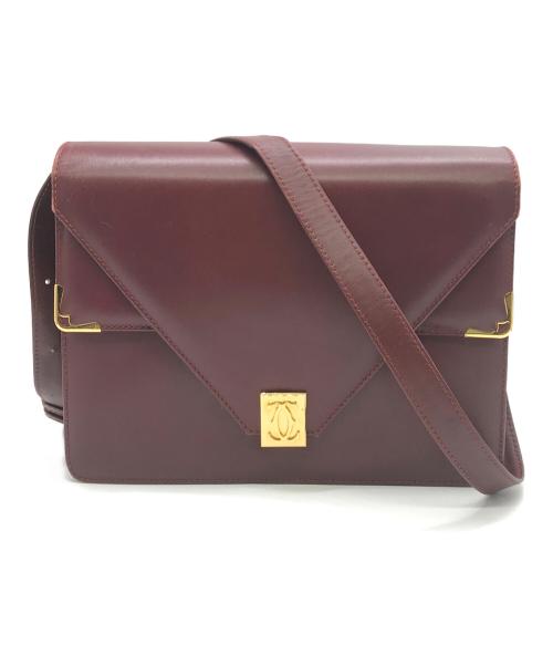 Cartier（カルティエ）Cartier (カルティエ) ショルダーバッグ マストライン レッドの古着・服飾アイテム