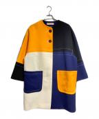 MARNIマルニ）の古着「コクーンパッチワークコート/Patchwork Cocoon Coat」｜マルチカラー