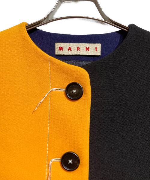 MARNI（マルニ）MARNI (マルニ) コクーンパッチワークコート/Patchwork Cocoon Coat マルチカラー サイズ:36の古着・服飾アイテム