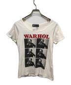 Hysteric Glamour×ANDY WARHOLヒステリックグラマー×アンディウォーホル）の古着「プリントカットソー」｜ホワイト