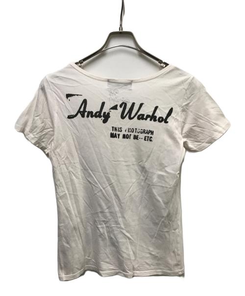 Hysteric Glamour（ヒステリックグラマー）Hysteric Glamour (ヒステリックグラマー) ANDY WARHOL (アンディウォーホル) プリントカットソー ホワイト サイズ:Freeの古着・服飾アイテム