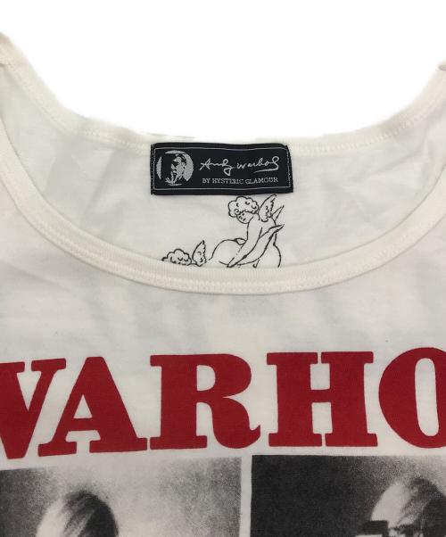 Hysteric Glamour（ヒステリックグラマー）Hysteric Glamour (ヒステリックグラマー) ANDY WARHOL (アンディウォーホル) プリントカットソー ホワイト サイズ:Freeの古着・服飾アイテム