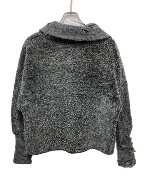 panda shag（パンダ シャグ）panda shag (パンダ シャグ) フェイクファープルオーバージャケット グレー サイズ:‐の古着・服飾アイテム