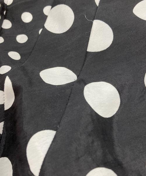 JUNYA WATANABE COMME des GARCONS（(ジュンヤワタナベ コムデギャルソン）JUNYA WATANABE COMME des GARCONS クレイジーパターンドットヘムフレアスカート/Crazy pattern dot hem flared skirt ブラック サイズ:Ｓの古着・服飾アイテム