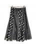JUNYA WATANABE COMME des GARCONS クレイジーパターンドットヘムフレアスカート/Crazy pattern dot hem flared skirt ブラック サイズ:Ｓ：14000円