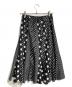 JUNYA WATANABE COMME des GARCONS クレイジーパターンドットヘムフレアスカート/Crazy pattern dot hem flared skirt ブラック サイズ:Ｓ：14000円