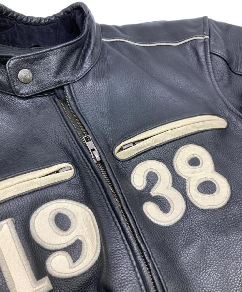 A・J・S（エー・ジェー・エス）A・J・S (エー・ジェー・エス) モーターサイクルジャケット ブラック サイズ:50の古着・服飾アイテム