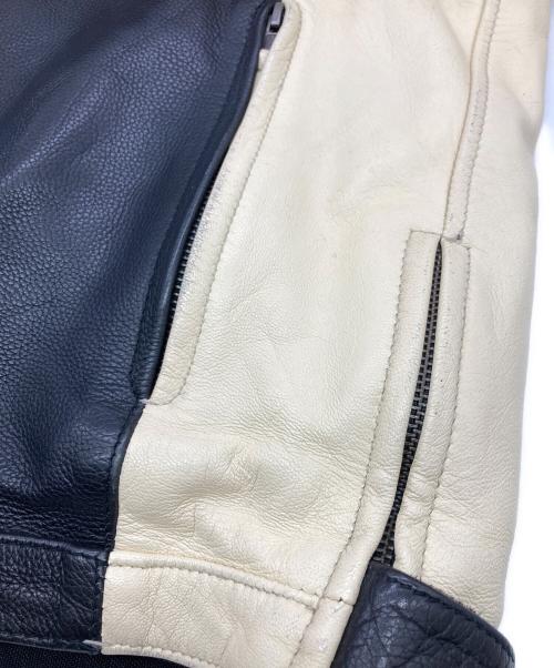 A・J・S（エー・ジェー・エス）A・J・S (エー・ジェー・エス) モーターサイクルジャケット ブラック サイズ:50の古着・服飾アイテム