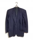 COMME des GARCONS HOMMEコムデギャルソン オム）の古着「ウールギャバジンテーラードジャケット/Wool gabardine tailored jacket」｜ネイビー