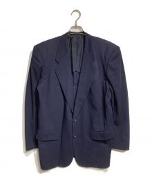 COMME des GARCONS HOMME（コムデギャルソン オム）の古着「ウールギャバジンテーラードジャケット/Wool gabardine tailored jacket 」｜ネイビー