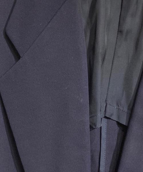 COMME des GARCONS HOMME（コムデギャルソン オム）COMME des GARCONS HOMME (コムデギャルソン オム) ウールギャバジンテーラードジャケット/Wool gabardine tailored jacket  ネイビー サイズ:Mの古着・服飾アイテム