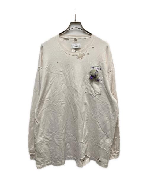 doublet（ダブレット）doublet (ダブレット) T-Shirt With My Friend ホワイト サイズ:XLの古着・服飾アイテム