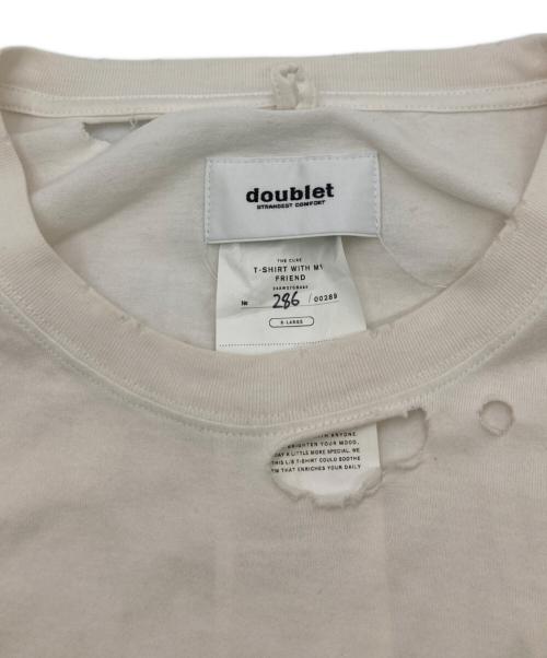 doublet（ダブレット）doublet (ダブレット) T-Shirt With My Friend ホワイト サイズ:XLの古着・服飾アイテム