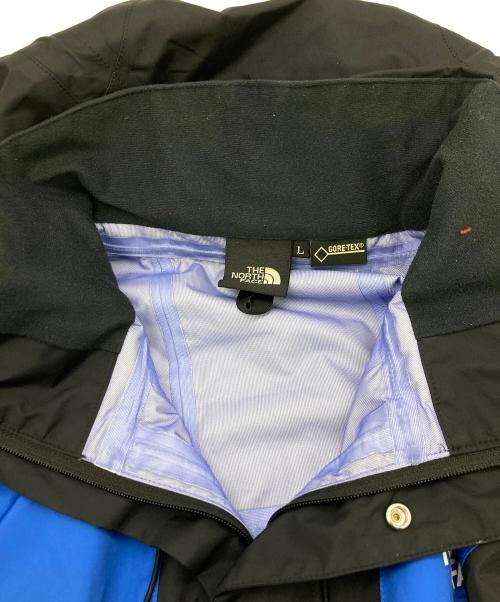THE NORTH FACE（ザ ノース フェイス）THE NORTH FACE (ザ ノース フェイス) MOUNTAIN RAINTEX JACKET ブラック×ブルー サイズ:Ｌの古着・服飾アイテム