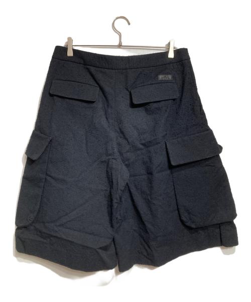 VERSACE（ヴェルサーチェ）VERSACE (ヴェルサーチェ) ネップカーゴショーツ ブラック サイズ:48の古着・服飾アイテム
