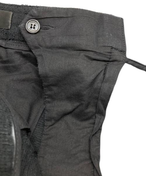 VERSACE（ヴェルサーチェ）VERSACE (ヴェルサーチェ) ネップカーゴショーツ ブラック サイズ:48の古着・服飾アイテム