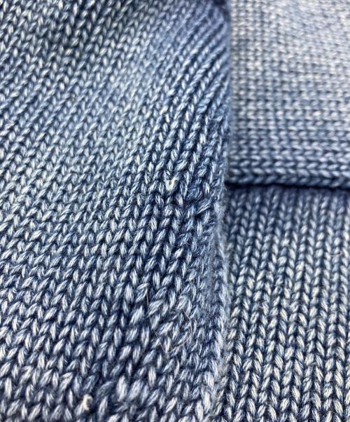 DIESEL（ディーゼル）DIESEL (ディーゼル) K‐DELOS カットオフダメージニット インディゴ サイズ:XLの古着・服飾アイテム