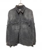 DIESELディーゼル）の古着「S-BUN-CORDコーデュロイシャツ」｜ブラック