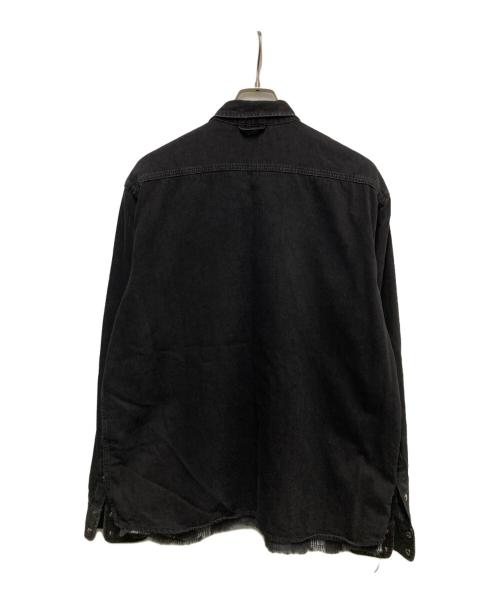 DIESEL（ディーゼル）DIESEL (ディーゼル) D-WEAR-B1 リバーシブルシャツ ブラック サイズ:Ｌの古着・服飾アイテム