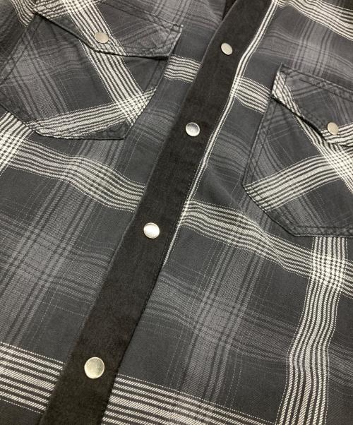 DIESEL（ディーゼル）DIESEL (ディーゼル) D-WEAR-B1 リバーシブルシャツ ブラック サイズ:Ｌの古着・服飾アイテム