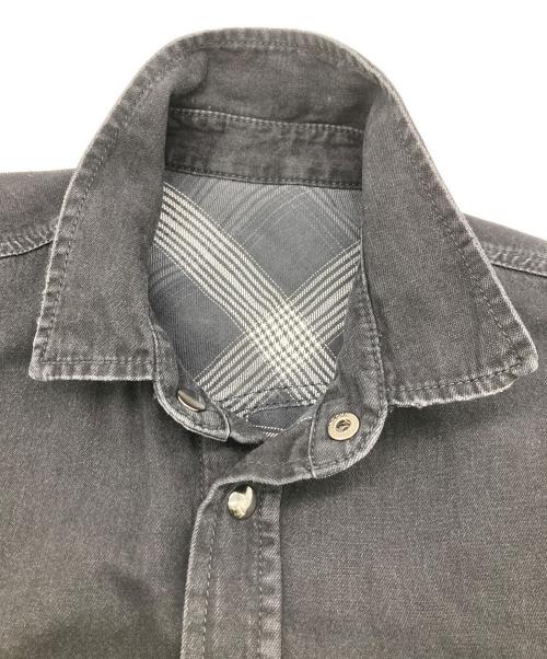 DIESEL（ディーゼル）DIESEL (ディーゼル) D-WEAR-B1 リバーシブルシャツ ブラック サイズ:Ｌの古着・服飾アイテム