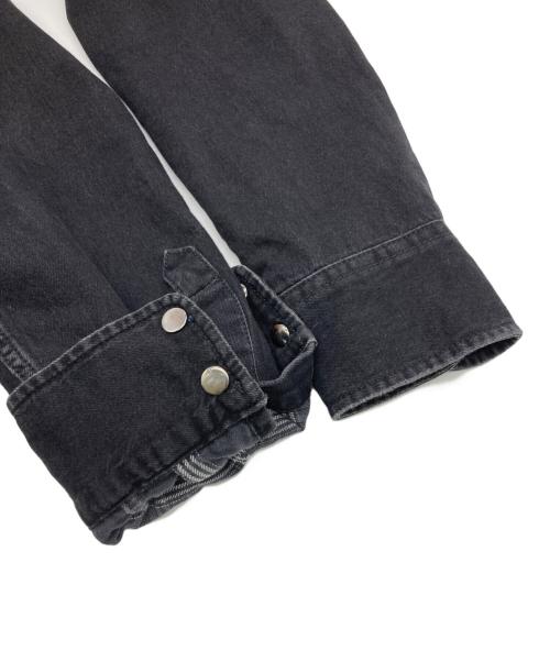 DIESEL（ディーゼル）DIESEL (ディーゼル) D-WEAR-B1 リバーシブルシャツ ブラック サイズ:Ｌの古着・服飾アイテム