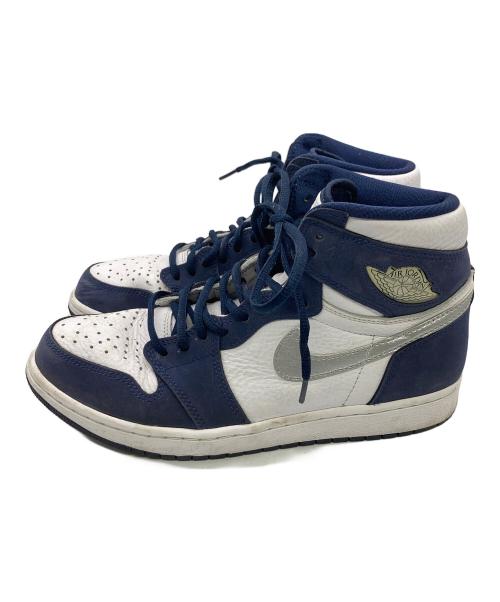 NIKE（ナイキ）NIKE (ナイキ) Air Jordan 1 High OG CO.JP ネイビー×ホワイト サイズ:US9.5（27.5cm）の古着・服飾アイテム