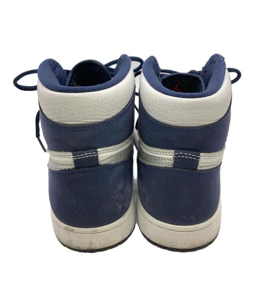 NIKE（ナイキ）NIKE (ナイキ) Air Jordan 1 High OG CO.JP ネイビー×ホワイト サイズ:US9.5（27.5cm）の古着・服飾アイテム
