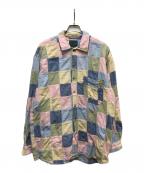 KEARNEY HOUSEカーニーハウス）の古着「90s パッチワークネルシャツ」｜マルチカラー