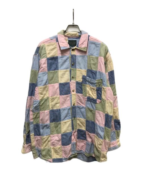 KEARNEY HOUSE（カーニーハウス）KEARNEY HOUSE (カーニーハウス) 90s パッチワークネルシャツ マルチカラー サイズ:Ｌの古着・服飾アイテム