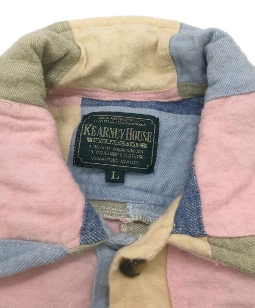 KEARNEY HOUSE（カーニーハウス）KEARNEY HOUSE (カーニーハウス) 90s パッチワークネルシャツ マルチカラー サイズ:Ｌの古着・服飾アイテム