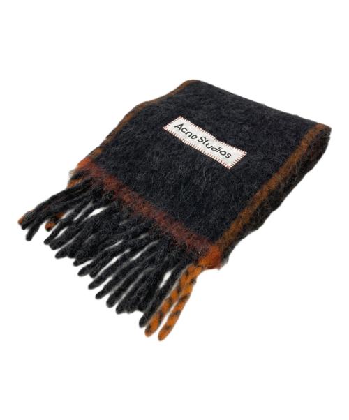 Acne studios（アクネ ストゥディオズ）ACNE STUDIOS (アクネ ストゥディオズ) ウールモヘアスカーフ ブラックの古着・服飾アイテム