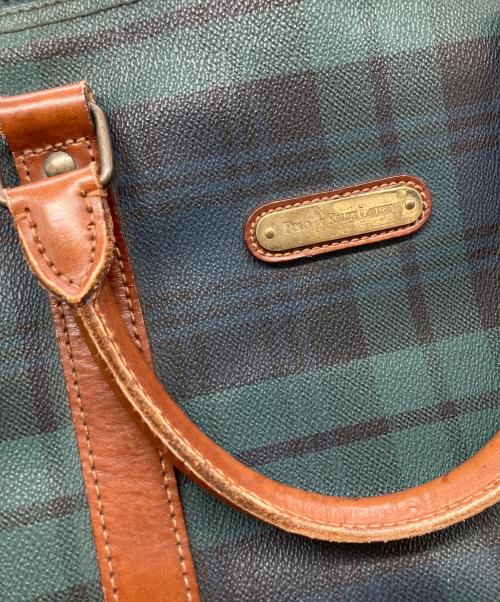 POLO RALPH LAUREN（ポロ・ラルフローレン）POLO RALPH LAUREN (ポロ・ラルフローレン) ボストンバッグ グリーンの古着・服飾アイテム