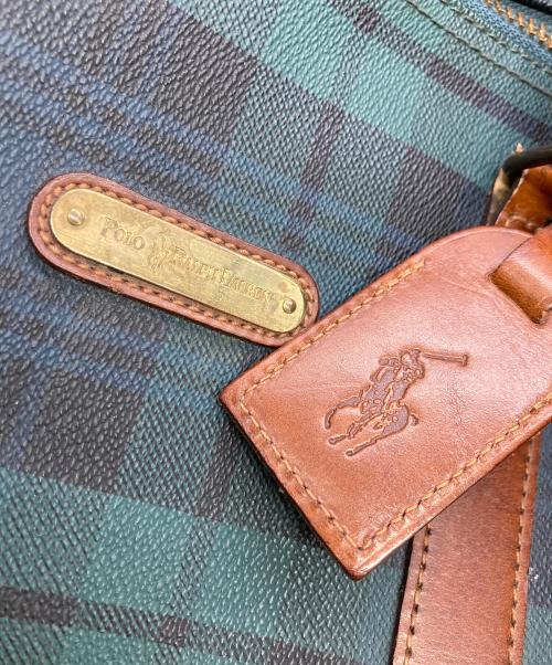 POLO RALPH LAUREN（ポロ・ラルフローレン）POLO RALPH LAUREN (ポロ・ラルフローレン) ボストンバッグ グリーンの古着・服飾アイテム