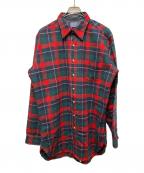 PENDLETONペンドルトン）の古着「70s ウールチェックシャツ」｜レッド