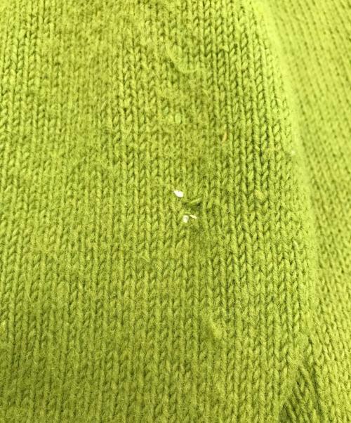 -（-）- (-) アクリルカーディガン グリーン サイズ:Ｌの古着・服飾アイテム